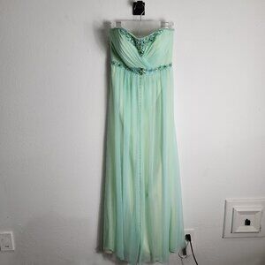 Fire & Ice Junior's Formal Strapless Ballgown